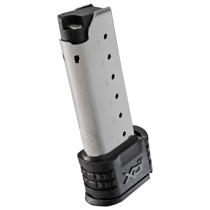 Magazine, Black X-Tension, .45 Auto, XD-S, 7-rd, Stainless