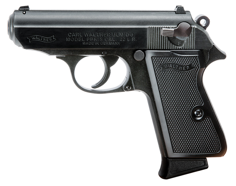 PPK/S, .22 LR, 3.3" Barrel, Fixed Sights, Black, 10-rd