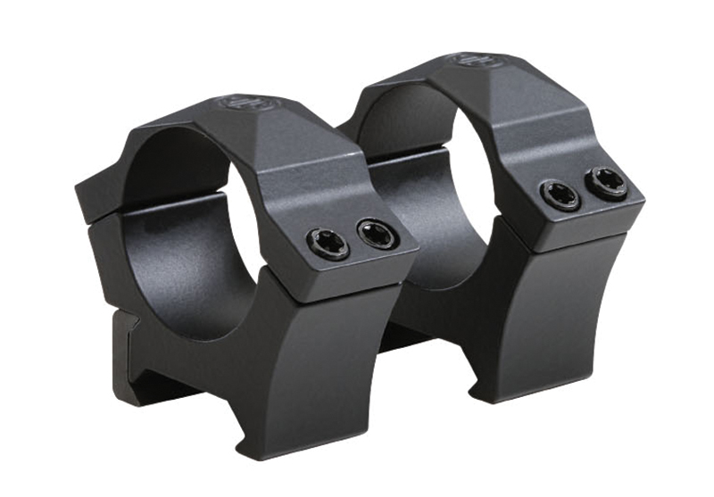 Alpha1 Hunting Scope Rings, 30mm, Steel, Med, Black, Two Piece
