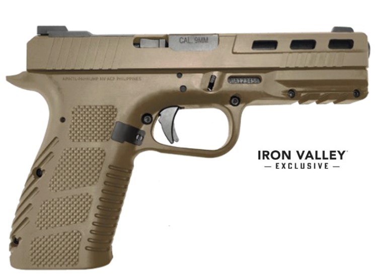 STK100, 9mm, 4.5" Barrel, Coyote Tan, 17-rd, Iron Valley Exclusive