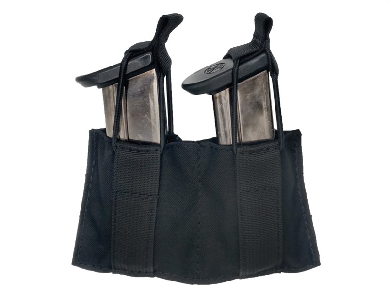 Double Speed Load Pistol Molle Pouch, Black
