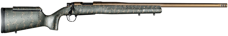Mesa Long Range, .300 PRC, 26" Burnt Bronze TB, Green/Black/Tan Webbing Stock, 3-rd