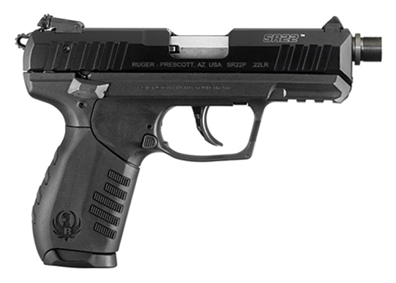 SR22, .22LR, 3.5" Threaded Barrel, 3-Dot Sights, Black, (2) 10-rd