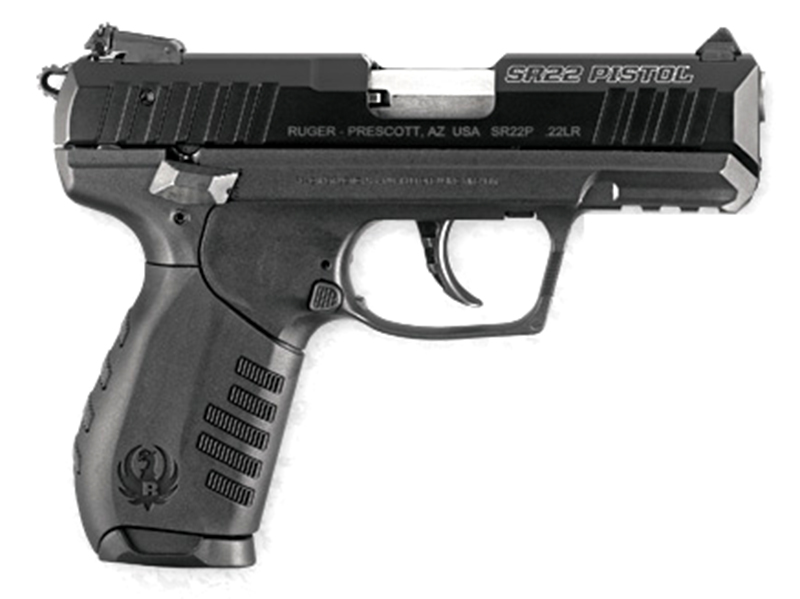 SR22, .22LR, 3.5" Barrel, 3-Dot Sights, Black, (2) 10-rd