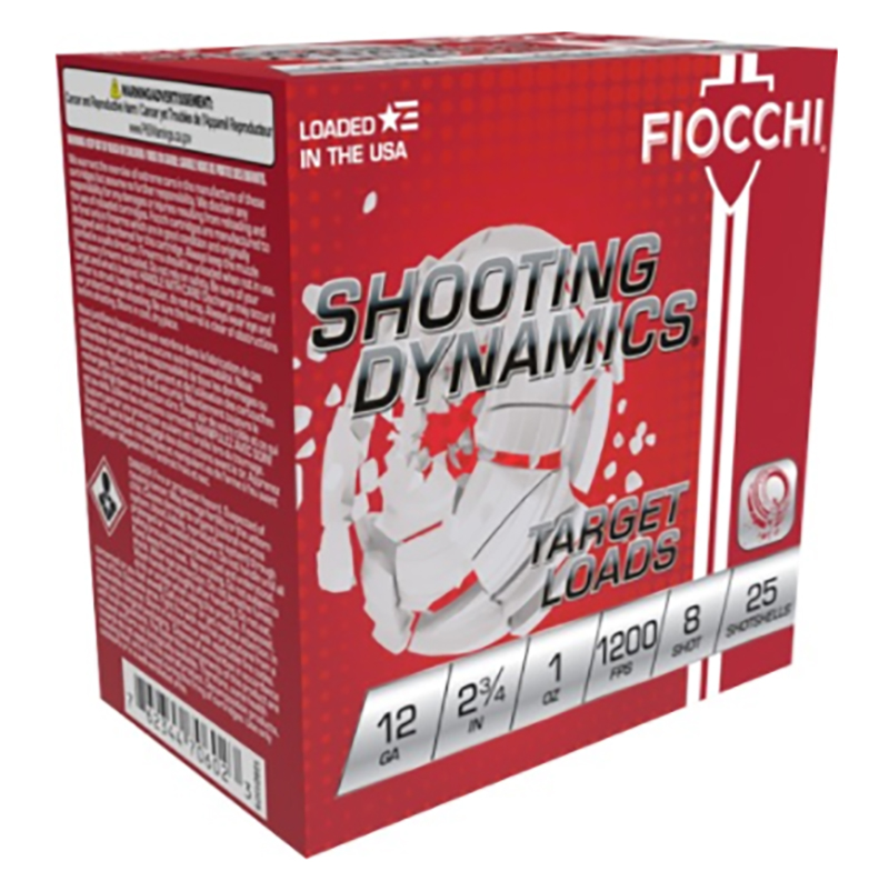 Shooting Dynamics Target, 12 Gauge, 2 3/4" 1 oz, #8 Shot, 25/Box