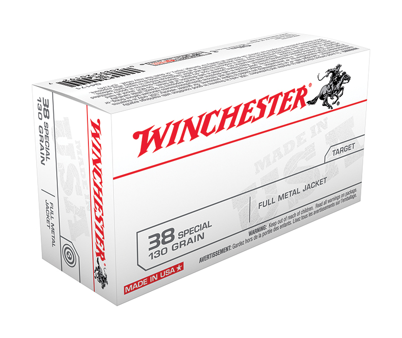 USA, .38 Special, 130 Grain, FMJ, 100/Box