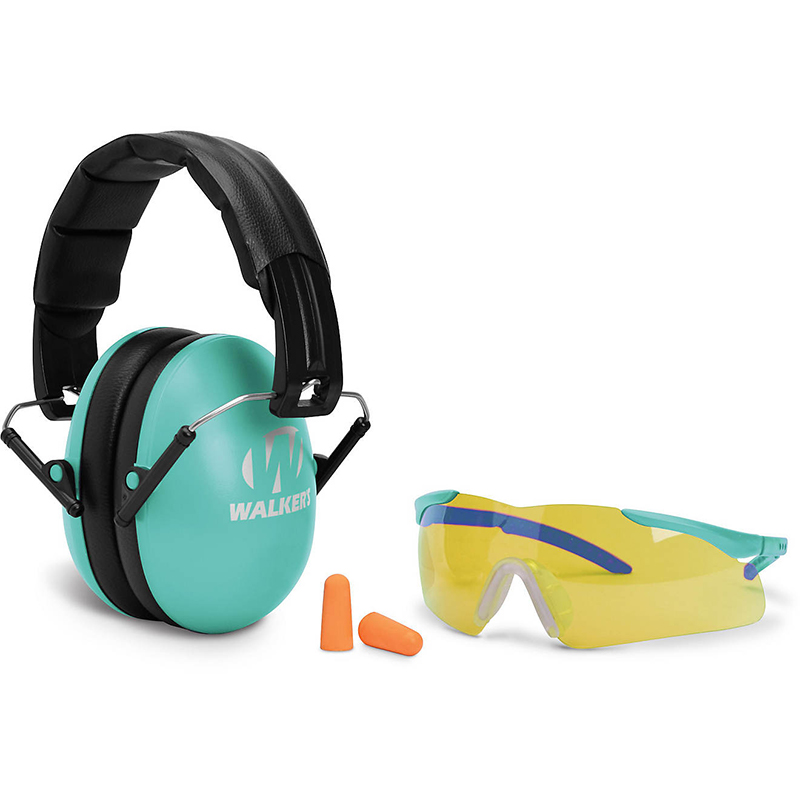 Youth/Woman Passive Muff/Glasses Combo, Teal