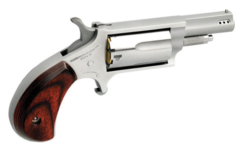 Mini-Revolver, .22 Mag, 1.63", Stainless, Rosewood Grip, 5-rd
