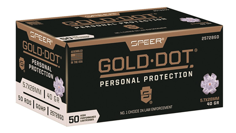 Gold Dot, 5.7x28mm, 40 Grain, Gold Dot Hollow Point, 50/Box