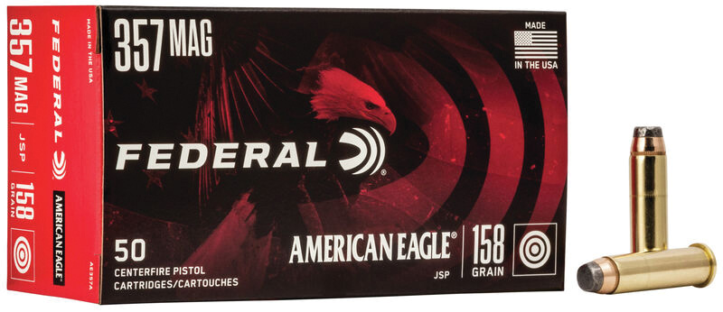 American Eagle, .357 Magnum, 158 Grain, JSP, 50/Box