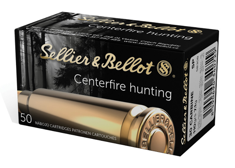 Sellier & Bellot, .30 Carbine, 110 Grain, Soft Point, 50/Box