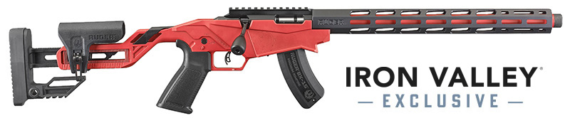 Precision, .17HMR, 16.1" Threaded Barrel, Red Stock & Barrel, 15-rd