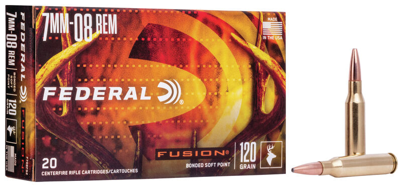 Fusion, 7mm-08 Rem, 120 Grain, Fusion Soft Point, 20/Box