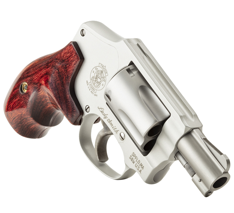 Smith & Wesson Model 642 Lady Smith Airweight, Silver, Wood Grip, 5-rd-img-2