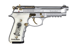 Regard MC Liberador, 9mm, 4.9" Barrel, Custom Grips, Gold, Stainless, 18-rd
