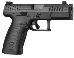 CZ P-10 C OR Ported, 9mm, 4" Barrel, Integrated Compensator, OR, Luminescent Sights, Black, (1) 15-rd