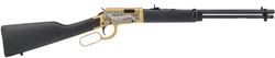 Rio Bravo, .22 LR, Theodore Roosevelt, 18" Barrel, Adjustable Sights, Gold Engraved Receiver, Dark Hardwood, 15-rd