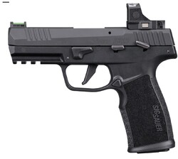 P322, .22LR, 4" Barrel, ROMEO-RS Comp Optic, Fiber Optic Sights, Black, (2) 20-rd