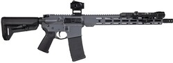 Grey Night AR-15 Bundle, 5.56 NATO, 16" TB, M-LOK, ProTac RL & Vortex Red Dot, Grey, 30-rd