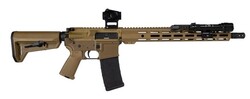 Sunrise AR-15 Bundle, 5.56 NATO, 16" TB, M-LOK, ProTac RL & Vortex Red Dot, Tri-Tone FDE, 30-rd