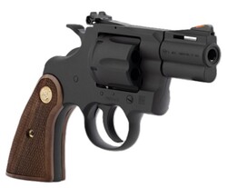 Python, .357 Mag/.38 Special, 2.5" Barrel, Adjustable Sights, Matte Blued, Walnut, 6-rd