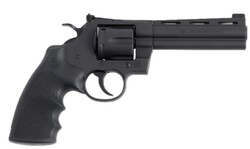 Python, .357 Mag/.38 Special, 5" Barrel, Tritium Night Sights, Matte Blued, Black, Hogue Grips, 6-rd