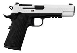 1911-XFull, Freedom, .45 ACP, 5" Barrel, OR, XRAY3 Day/Night, Engraved, White Black, G10, (2) 8-rd