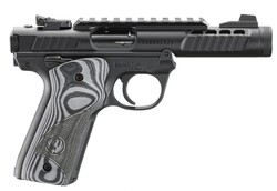 Mark IV 22/45 Lite, .22LR, 4.4" Non Threaded Barrel, Oversized G10 Grips, Black, (2) 10-rd
