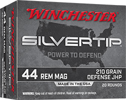 Silvertip, .44 Rem Magnum, 210 Grain, Defense Tip, 20/Box