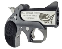 Rowdy 30th, .45 Colt/.410, 3" Barrel, Engraved Stainless, Black, 2-rd
