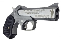 XLV 30th VET, .45 Colt/.410, 4.25" Barrel, Engraved Stainless, Black, 2-rd