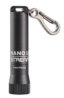 NANO Light II, Miniature Keychain Flashlight, Black, AAAA Batteries