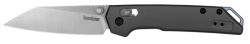 Mini Iridium, 3", Reverse Tanto, Pocketknife, Stonewash/Grey Aluminum Handle, KVT Open System