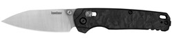 Bel Air, 3.1" Reverse Tanto, Pocketknife, Stonewash/Black Carbon Fiber Handle, KVT Open System