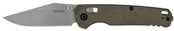 Bel Air, 3.05" Clip Point, Pocketknife, Working Finish/Olive, KVT Open System