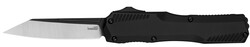 Livewire, 3.3", Reverse Tanto, Pocketknife, Black/Black Aluminum Handle, Slide Button