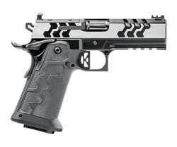 2K11 Pro Eclipse, 9mm, 4.25" Fluted Barrel, OR, Front Tag Sights, Brushed SS/Dark Grey, (2) 19-rd