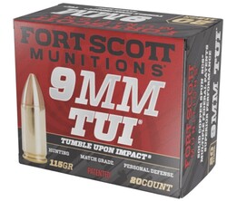 9mm, TUI, Solid Copper, 115 Grain, 20/Box