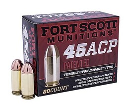 .45 ACP, TUI, Solid Copper, 180 Grain, 20/Box