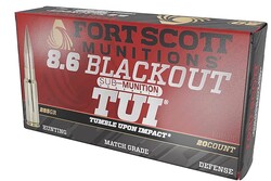 8.6 BLK, TUI, Solid Copper, 285 Grain, 20/Box