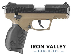 SR22, .22LR, 3.5" Barrel, 3-Dot Sights, Black, FDE Grip, (2) 10-rd, IVS Exclusive
