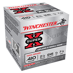 Super-X High Brass, .410 Bore, 2 1/2" 1/2 oz, #7.5 Shot, 25/Box