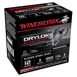 Drylok Super Steel Magnum, 12 Gauge, 3" 1 3/8 oz, #3 Shot, 25/Box