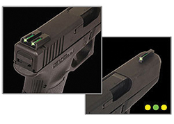 TFO Handgun Sight, Green/Yellow, For GLOCK 20/21, High