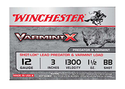 Varmint X Shot-Lok Lead, 12 Gauge, 3" 1 1/2 oz, BB Shot, 10/Box
