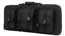 VISM Deluxe SubGun/AR/AK Pistol Case, 2 Guns, 3 Exterior Pockets, Black
