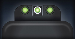 TFX STD Tritium/Fiber Optic Handgun Sight, Glock High