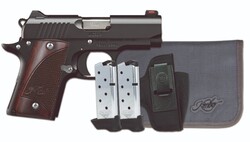 Micro 9 RTC Bundle, 9mm, 3.15" Barrel, Red Fiber Optic Front Sight, Black/Wood, (2)-7-rd