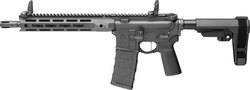 Saint Victor Pistol, 5.56x45, 11.5" Barrel, M-LOK, SBA3 Brace, Flip Up Sights, Black, 30-rd