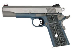 Competition, 9mm, 5" Barrel, Novak Sights, Stainless, Blue, G10 Grips, 9-rd